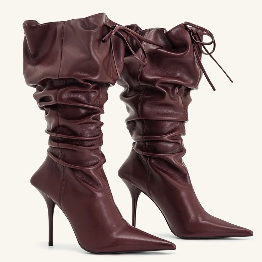 JW PEI Maroon Heeled Boots